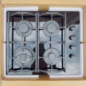iMAGE Compact Black 4-Burner Gas Hob